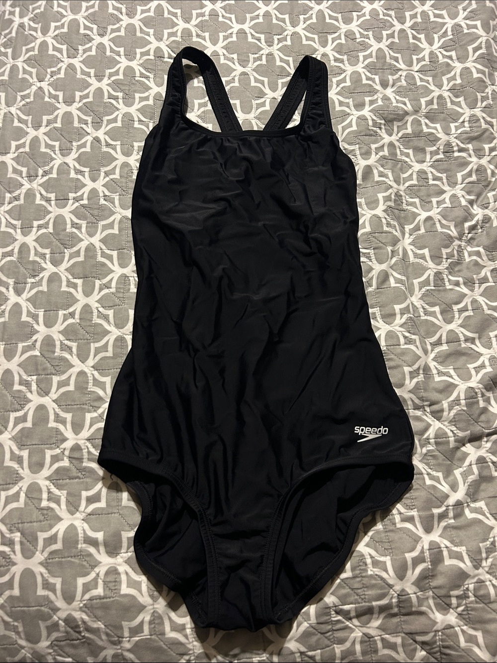 Speedo Black Women's Athletic One-Piece Swimsuit